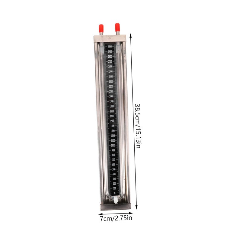 Stainless Steel U Shaped Manometer Pressure Gauge for Home Laboratory Gas Pipeline Testing - Image 2